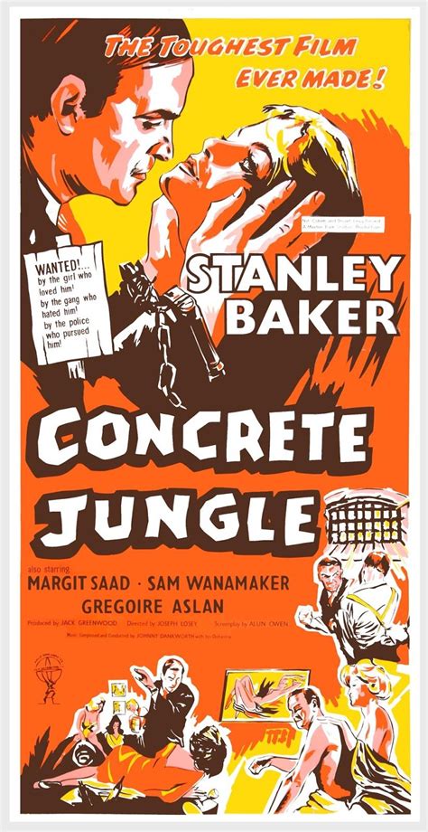 Jungle fever movie reviews & metacritic score: Stanley Baker in Concrete Jungle. 1960 | Classic movie posters