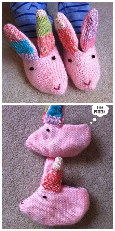 The yarnspirations pattern has been designed for intermediate knitters. Knit Baby Bunny Slippers Free Knitting Patterns - Knitting ...