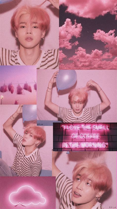 Bts wallpaper with wings lyrics whi (@theraira). Jimin BTS aesthetic wallpaper pink