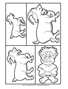 You are viewing some three billy goats gruff sketch templates click on a template to sketch over it and color it in and share with your family and friends. Three Billy Goats Gruff, Lesson Plans - The Mailbox ...