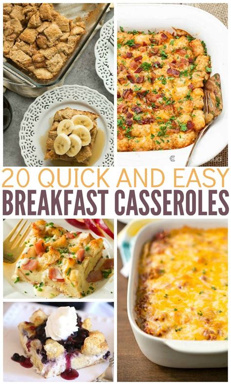 Crockpot breakfast casserole is easy to cook, made from pantry staples, can be prepped ahead the night before and freezer friendly. 20 Quick & Easy Breakfast Casseroles | Mamanista! | Quick ...