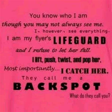 Every blunder behind us is giving a cheer for us, and only for those who were willing to fail are the dangers and splendors of life. I Am A Backspot And I'm Proud Of It! | Cheer quotes, Competitive cheer, Cheer qoutes