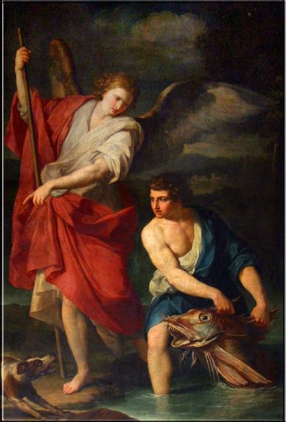 The archangel raphael is one of the seven archangels mentioned in the bible, specifically in the book of tobit, (which not all religious groups consider the bible of course, with the book of tobit and its adaptations (as tobias and the angel). Raphael