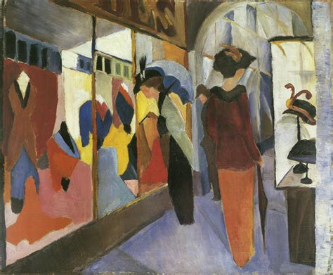 He was one of the leading members of the german expressionist group der blaue. Kunstdruck "Modegeschäft" von Macke August