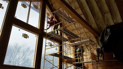 It works great on interior walls and ceilings. Finishing the Interior | 888-LOG-GUYS