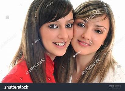 Lesbian Young Friend Isolated Happy Shutterstock