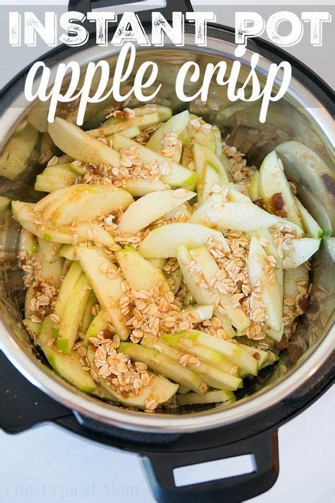 Stir until graham crackers look wet and are clumpy to make the cracker crust. This Instant Pot apple crisp recipe is amazing! Tastes ...