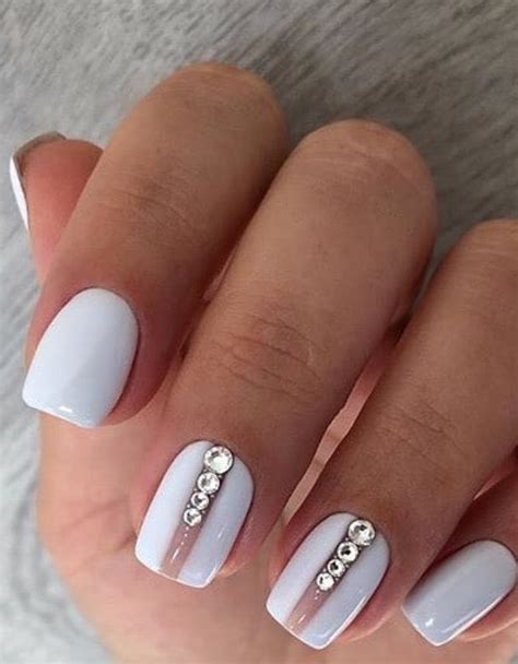 Free shipping available on many items. 24 Elegant Acrylic White Nail Design For Short Square ...