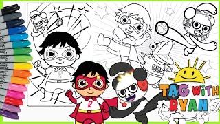 The coloring page that they color is based on red titan vs dark titan from ryan's toysreview on youtube. coloring ryan Videos - 9tube.tv