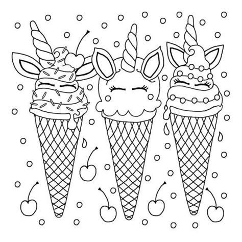 Check spelling or type a new query. Cute Unicorn Ice Cream Coloring Pages 10 Easy Unicorn ...