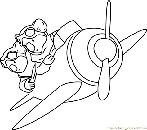 Maybe you would like to learn more about one of these? Frank and Buster in Plane Coloring Page for Kids - Free ...