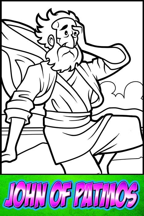 These heroes of the bible coloring pages are printable pdf's. The Heroes of the Bible Coloring Pages: John of Patmos ...