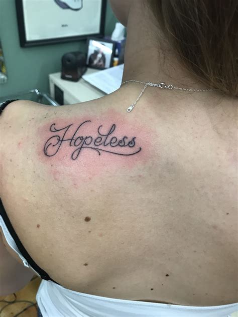 Maybe you would like to learn more about one of these? Hopeless tattoo Halsey | Word tattoos, Tattoo quotes, Tattoos