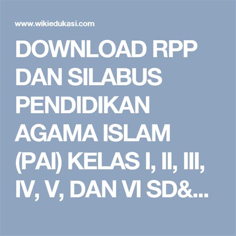 Silabus qurdis kls 9 kma 183 / materi quran hadits kelas 1 2 3 4 5 6 mi semester 2 edisi kma 183 2019 shopee indonesia : Silabus Pai Mi - Silabus Rpp