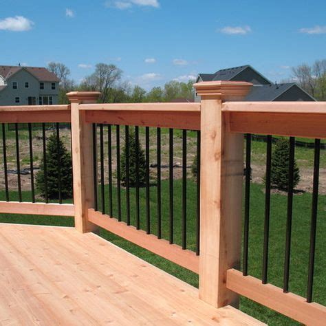 A deck pier block is in many ways just a simplified version of a “precast foundation”, a foundation type recognized by building codes. Rebar Railing Outdoor Design Ideas, Pictures, Remodel and ...