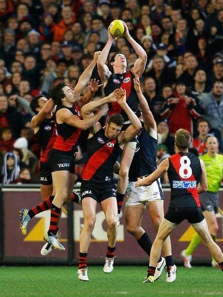 The essendon football club is an australian rules football club. Match winning mark! | Essendon football club, Afl, Carlton ...