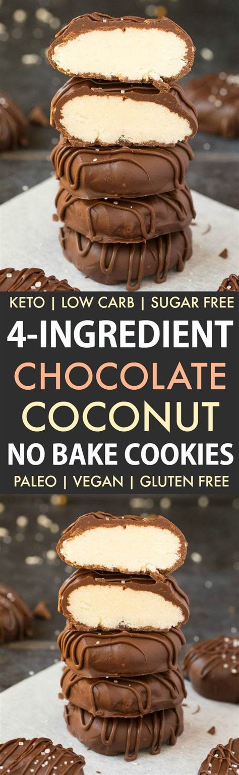 The edges have a slight crunch and the middle is soft and slightly chewy. 4 Ingredient Paleo Vegan Chocolate Coconut Cookies (Keto ...