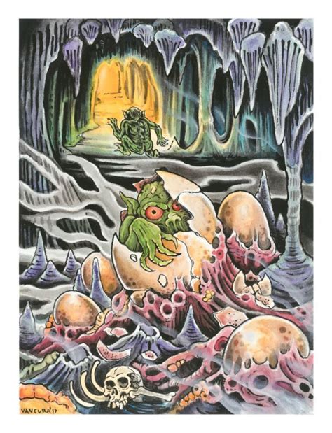 Afin de contrecarrer les gobelins une fois pour toutes, un soldat nommé nagi reçoit l'ordre de les tuer. MATT VANCURA POSTER "Goblin Cave" - KONER GALLERY ONLINE STORE