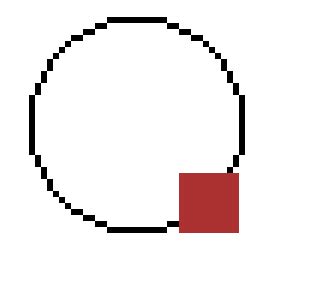 Pixel circle illustrations & vectors. Drawing simple pixel-perfect shapes (circles, lines etc ...