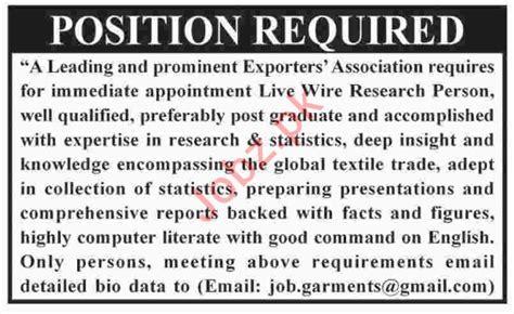 These properties give the clinicians a better control over the final. Live Wire Research Assistant Jobs 2020 in Karachi 2021 Job ...