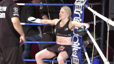 In first round (march 18 2017) hd. LBF FightNight Kampf Verena Kaiser vs. Lela Terashvili ...