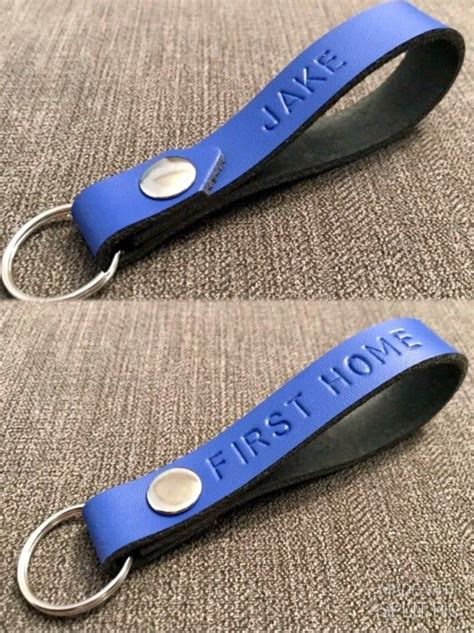 Check spelling or type a new query. Royal Blue Personalised Keyring - Handmade Leather Keyring ...