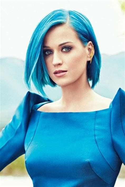 First, selena gomez debuted purple locks and now katy perry has gone blue! Katy Perry (Blue Bob) (With images) | Katy perry, Blue ...