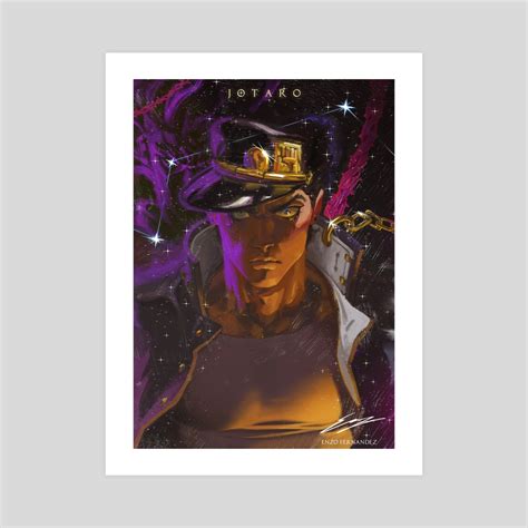 @/enzofernandez.art | put my art on your wall as a print: Jotaro Kujo, an art print by Enzo Fernandez - INPRNT