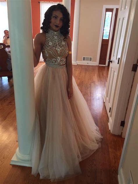 Poshmark makes shopping fun, affordable & easy! pinterest: @nikeg0ld☽☼♔ | Prom dresses for sale, High neck ...