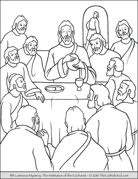 In multiple printable formats, i.e. Luminous Mysteries Rosary Coloring Pages - The Catholic ...