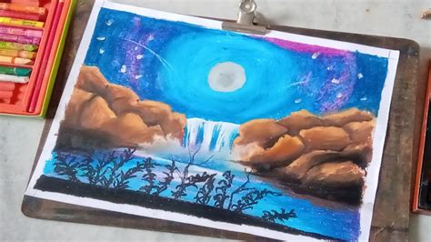 Drawing with oil pastels is a fun activity that combines the characteristics of wax crayons and for example, if you're drawing a blue lake with a black night sky, choose a purple paper for a choose a subject to draw and decide how large you want it to be. HOW TO MAKE THE NIGHT OIL PASTEL ART .............🙂🙂🙂🙂 ...