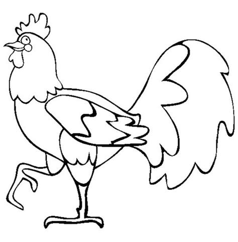 Use our special 'click to print' button to send only the image to your printer. Rooster Walking Around Coloring Page : Coloring Sky