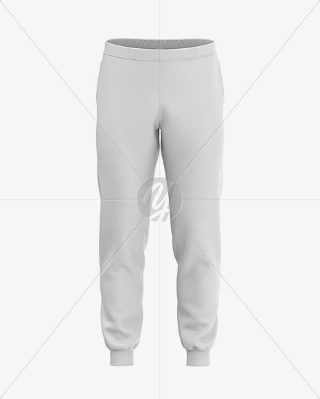 Present your design on this mockup. Men's Cuffed Sweatpants Mockup - Front View in Apparel ...