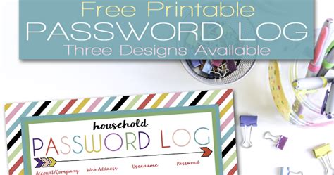 People do this frequently just because they can't remember them. i should be mopping the floor: Free Printable Password Log