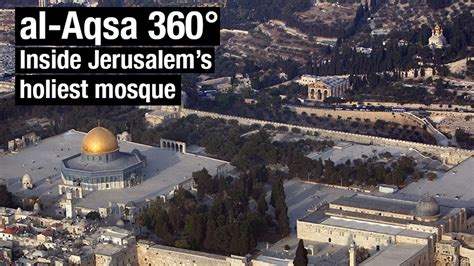 It was constructed in 751 and replaced an older wooden mosque. Al Aqsa 360 degrees ultra high 4k tour Jerusalem mosque