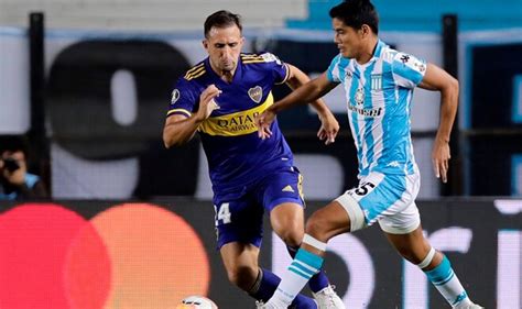 The match is a part of the conmebol libertadores. Racing Club 1-0 Boca Juniors RESUMEN YouTube resultados ...