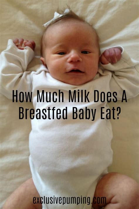 Jan 14, 2018 · the research tells us that exclusively breastfed babies take in an average of 25 oz (750 ml) per day between the ages of 1 month and 6 months. Pin on Baby feeding