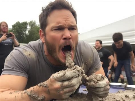 Una IA genera fotos de famosos comiendo cemento