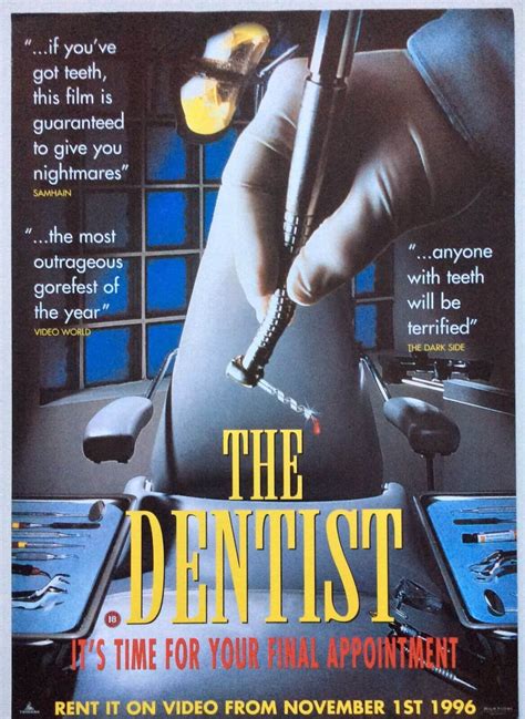 See more ideas about movies, favorite movies, dentist. The Dentist (1996) - Halloween Horror Picks