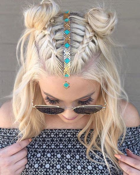Space buns are officially having a moment. Pin on Braids