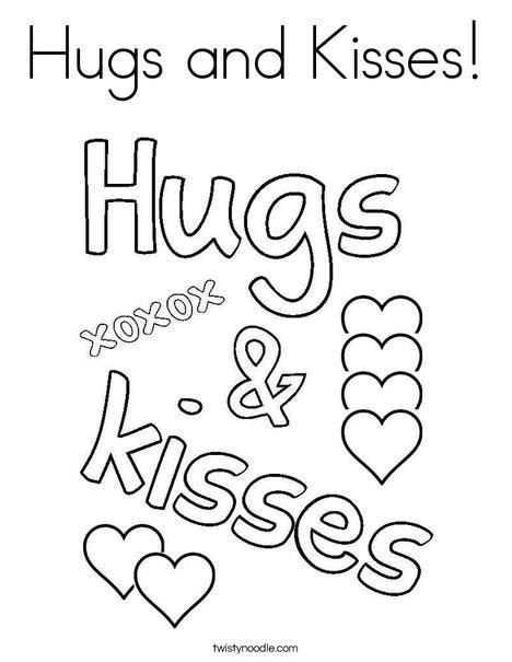 Opens in a new window. Hug Coloring Pages - Coloring Home