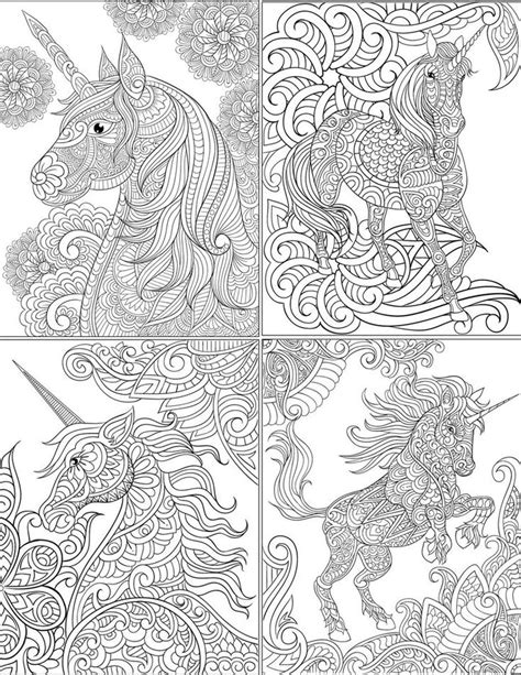 The unicorn is a legendary creature that has been described since antiquity as a beast with a single large, pointed, spiraling horn projecting from its forehead. Fresh Unicorn Mandala Coloring Pages Collection | Unicorn ...