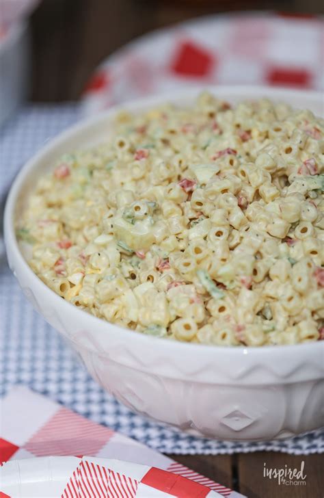 Its just cooked elbow macaroni, canned tuna (rinsed and shredded up. Macaroni Salad (Miracle Whip Based) Recipe | Macaroni ...