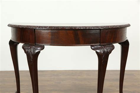 Sold and shipped by lamps plus. Georgian or Chippendale Style Half Round Demilune Console ...