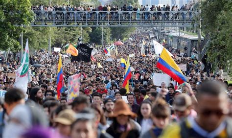 El 28 de abril de 2021 miles de colombianos salieron a las calles para protestar contra la reforma tributaria del. Protestas en Colombia | Público