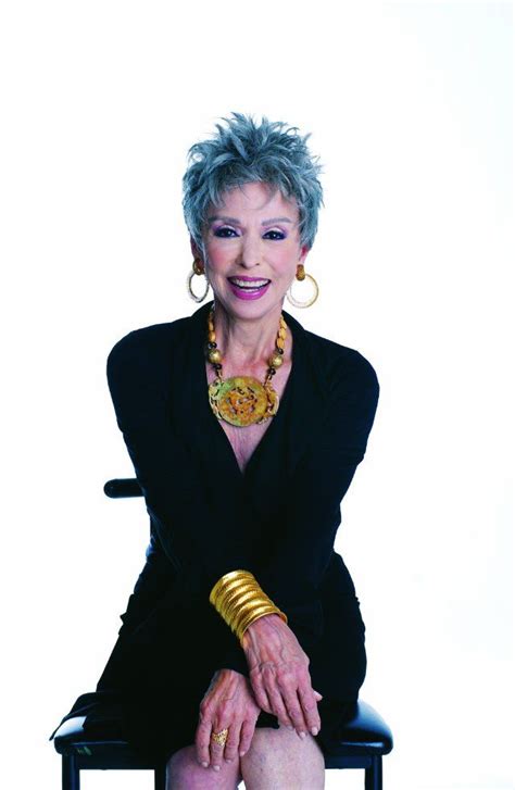 An oscar, emmy, tony and grammy. Rita Moreno - way to rock the "blue hair"! when i am her ...