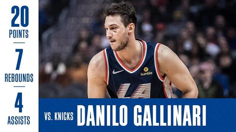 Now gallinari is 22, a rising star for the knicks and a minor celebrity in his country. Danilo Gallinari Highlights vs. Knicks | 3/3 - YouTube