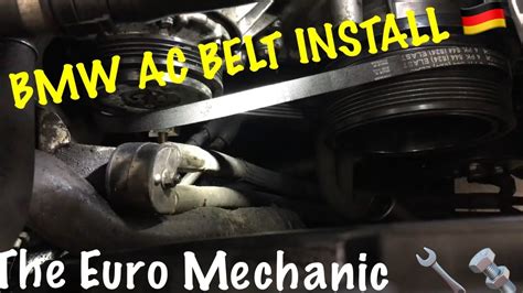 Sanders, jun 2, 2010 #14. BMW N64 745li BMW N62 750li (STRETCHED) A/C COMPRESSIOR BELT INSTALLATION - YouTube