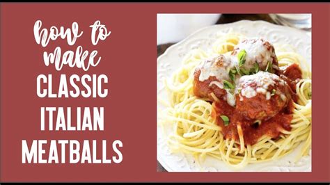 Very yummy and a great conversation starter. How to Make Homemade Italian Meatballs Recipe - YouTube