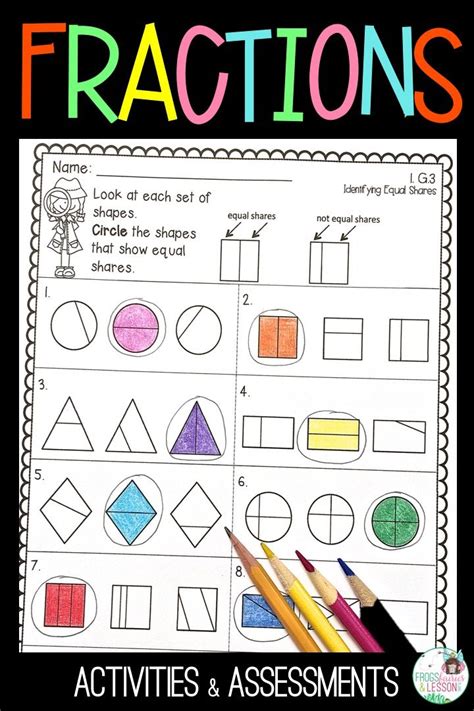 They're sure to provide your child with hours of entertainment (and learning!). Fractions - 1st Grade | Fraction activities, Fractions ...
